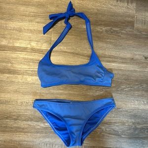 Blue bathing suit